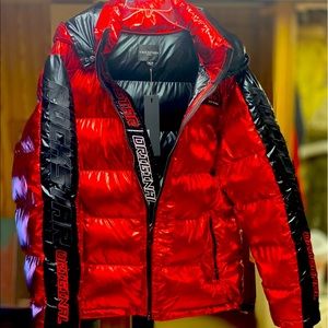 Rockstar original red puffer jacket
